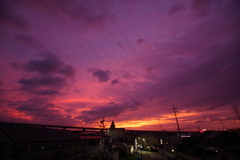 染まる空