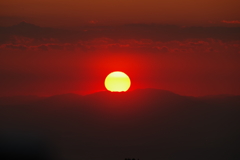 六甲山の夕日４