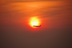 二色の浜夕日2