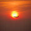 二色の浜夕日2
