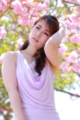 八重桜&美女うすしお