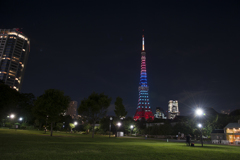東京タワー「リオオリンピック・パラリンピック」特別ライティング