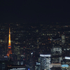 スカイツリー展望台から見た東京タワー