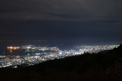 摩耶山 掬星台から見た六甲の夜景