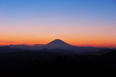 湘南平から見た富士山