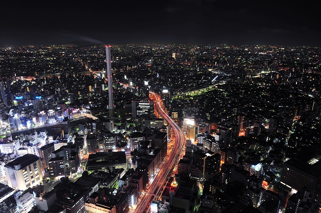 サンシャイン60展望台から見た夜景