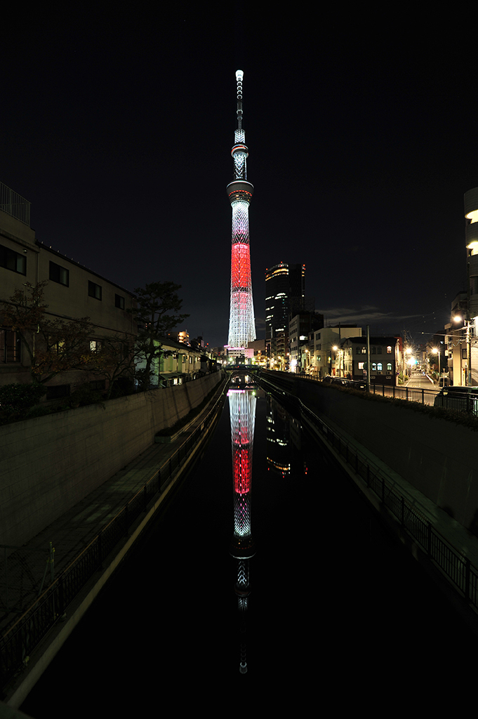スカイツリー　クリスマス特別ライティング　「キャンドルツリー」