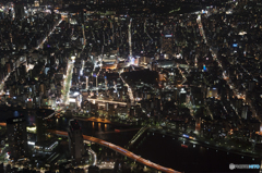 スカイツリー展望台から見た夜景