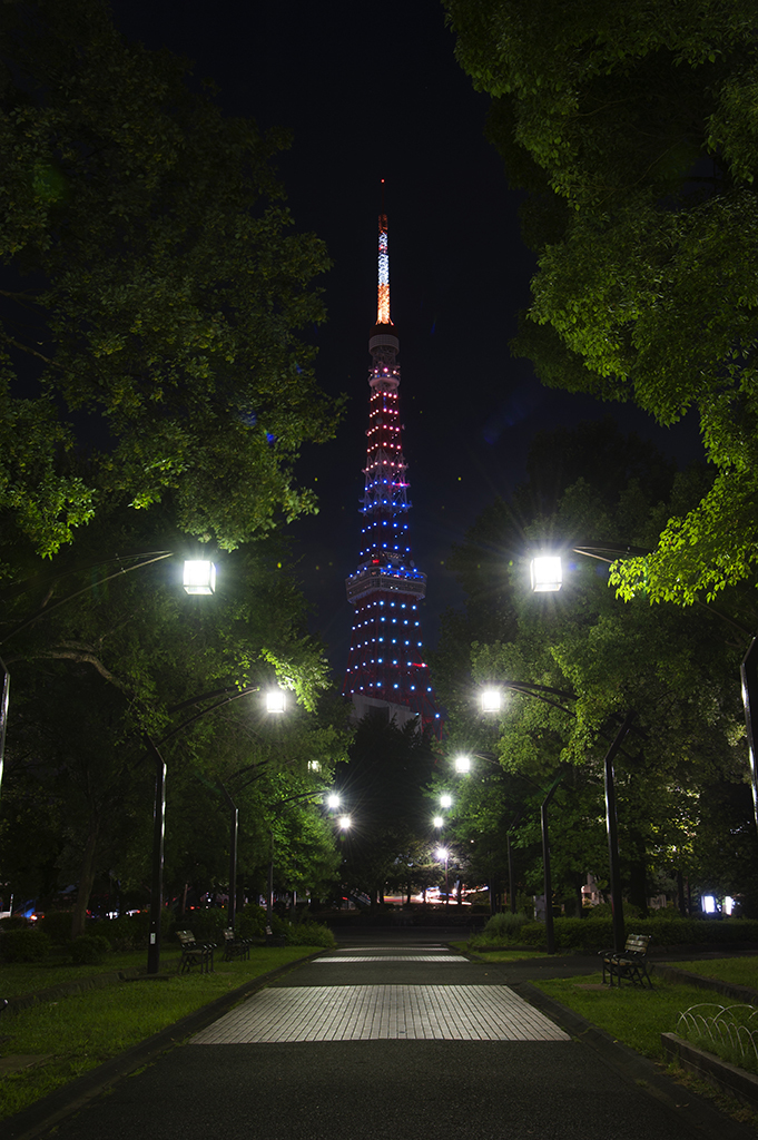 東京タワー「リオオリンピック・パラリンピック」特別ライティング