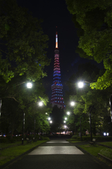 東京タワー「リオオリンピック・パラリンピック」特別ライティング