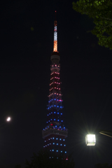 東京タワー「リオオリンピック・パラリンピック」特別ライティング