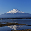 河口湖から見た富士山