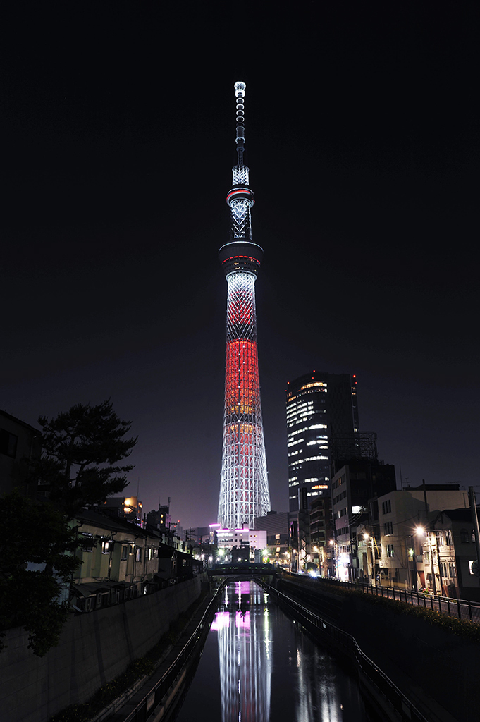 スカイツリー　クリスマス特別ライティング　「キャンドルツリー」