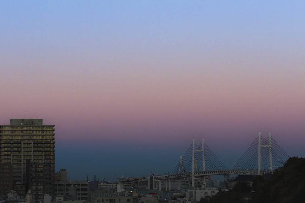 Belt of Venus over the Yokohama