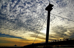 とある水辺と秋の空