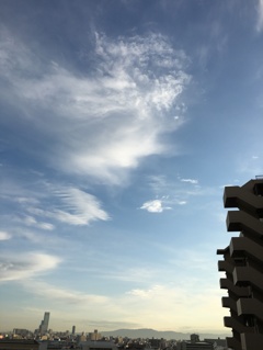 今朝の空