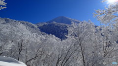 樹氷と磐梯山②