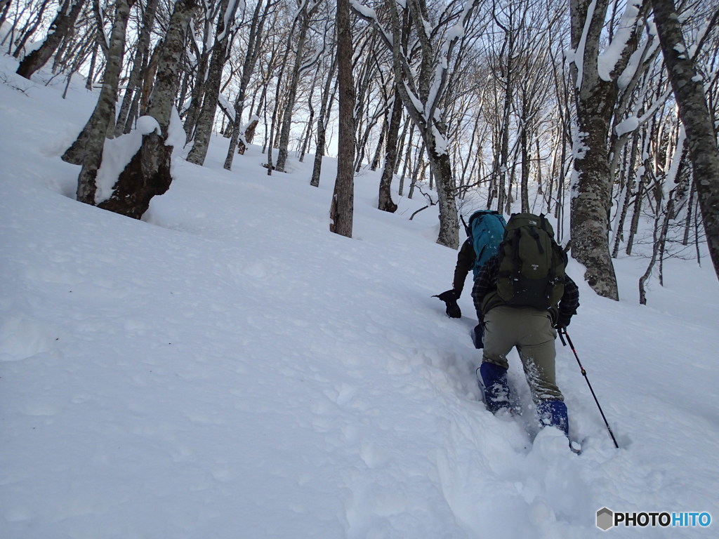 雪山と戯れる①