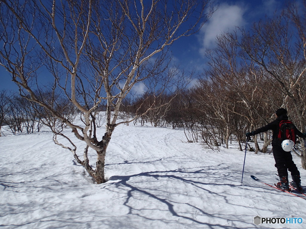 赤面山スキー山行