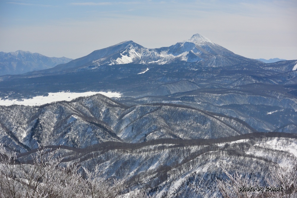 磐梯山と桧原湖