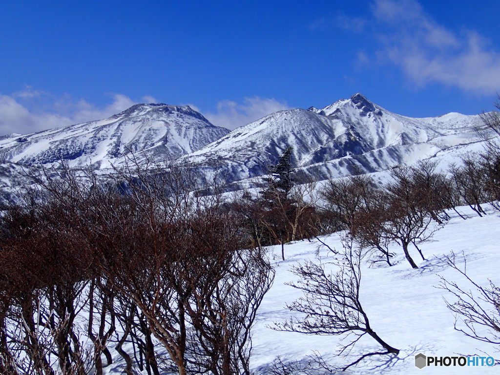 茶臼岳と朝日岳