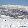 西吾妻山から飯豊連峰を仰ぐ