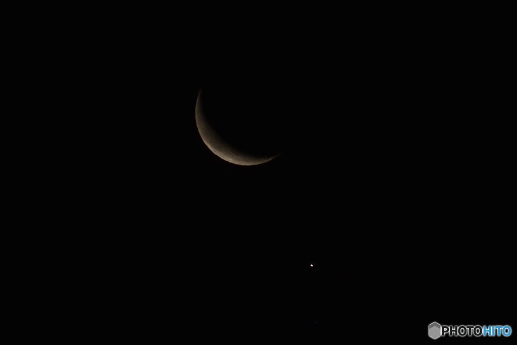 月と金星
