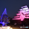 鶴ヶ城のライトアップ