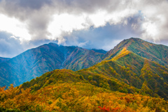 大小朝日岳