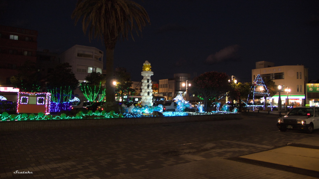 銚子駅前（夜）