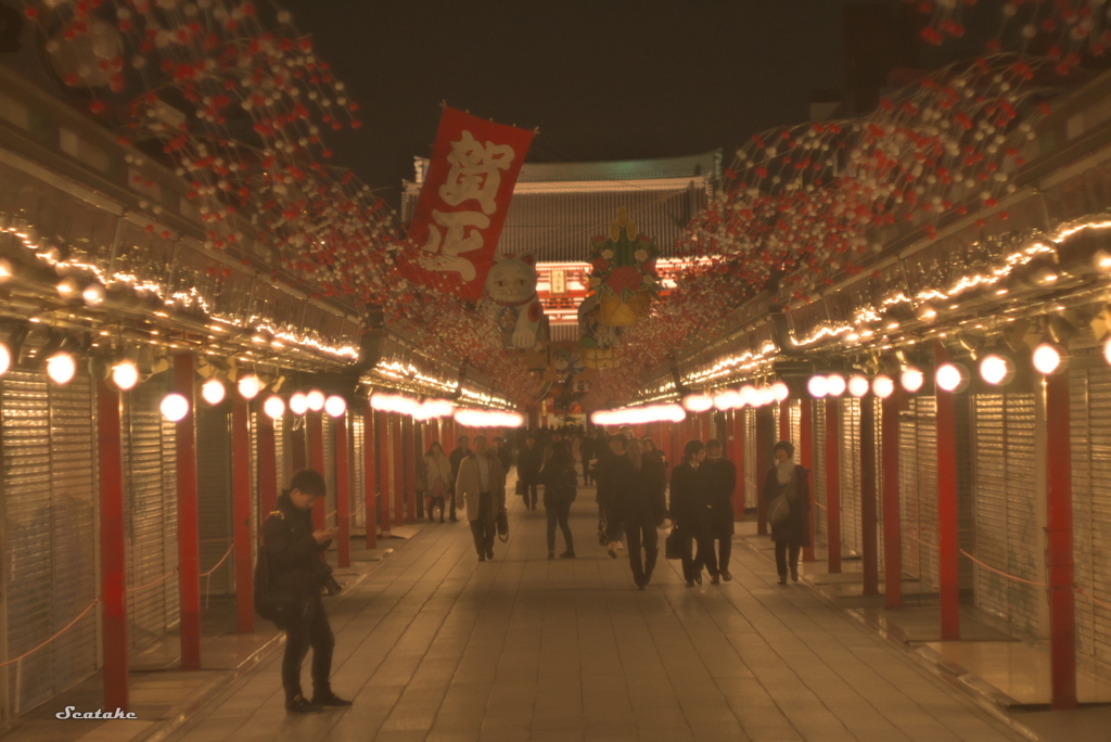 夜浅草・仲見世