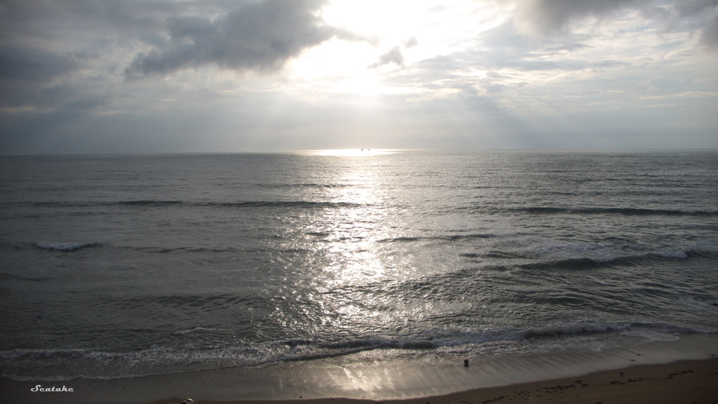 朝の海