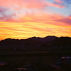 田舎の夕景