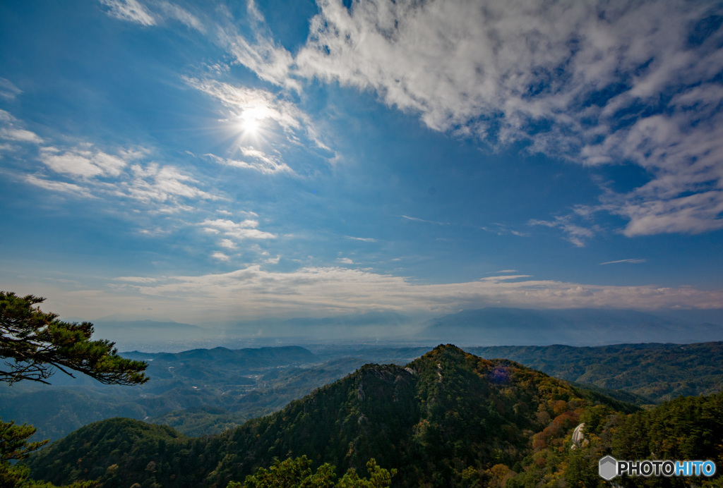 山頂の空