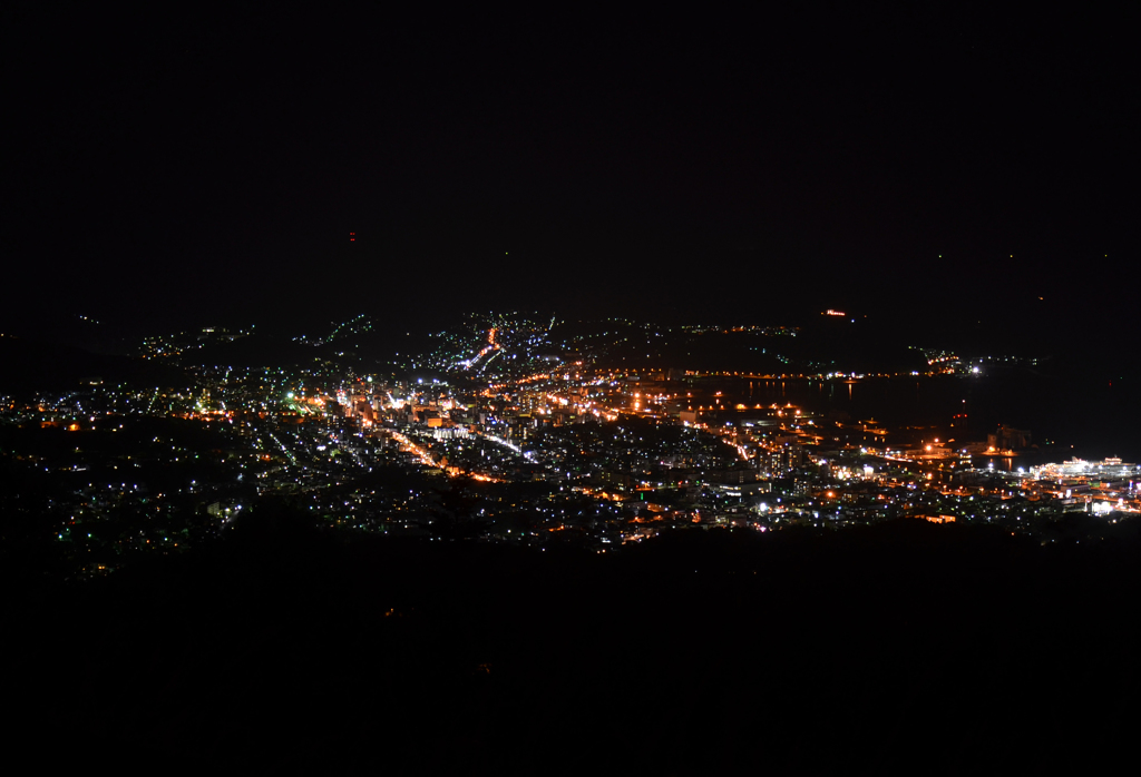 北海道 小樽市 毛無山 夜景