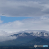 雪残る八甲田山