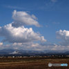 青い空に白い雲