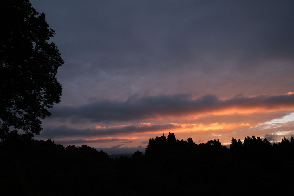 今日の夕空