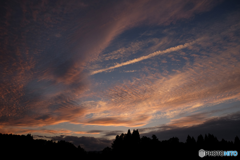 西の空