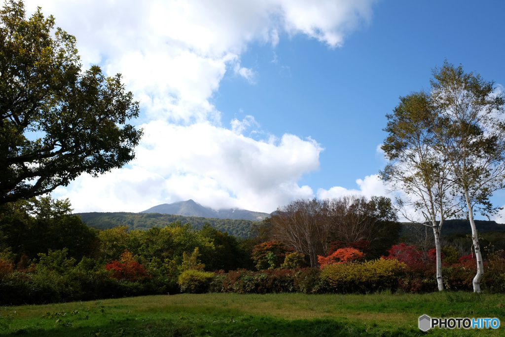 秋晴れの八甲田山