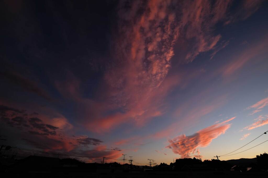 夕刻 西の空