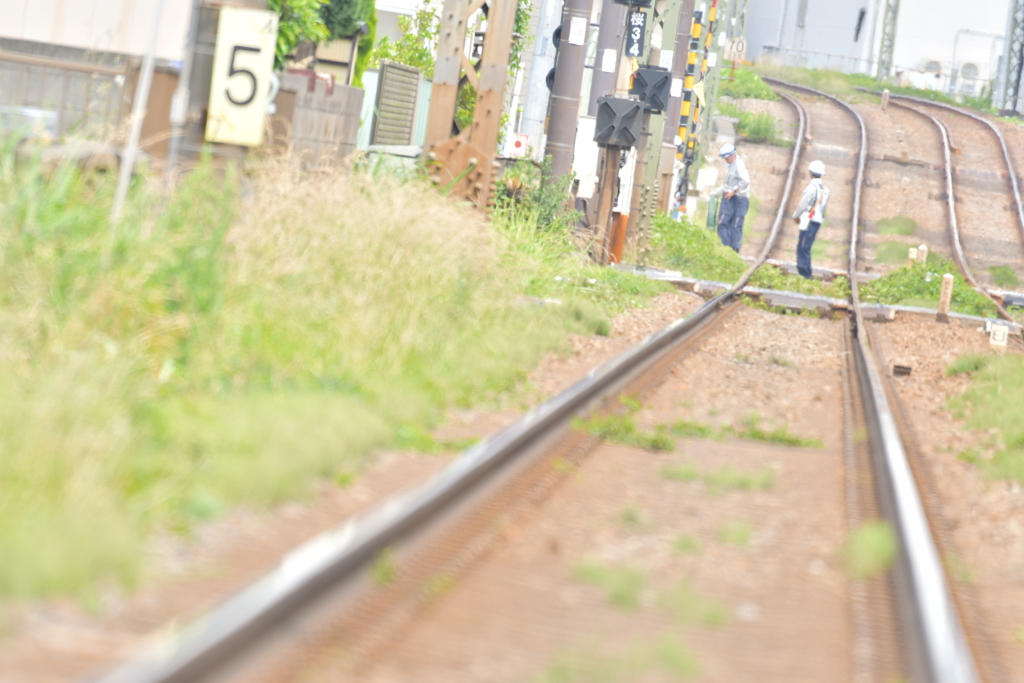 線路ばたの日常