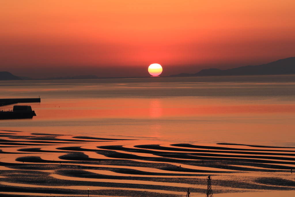 だるま夕陽？