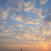 空と朝陽とバルーン