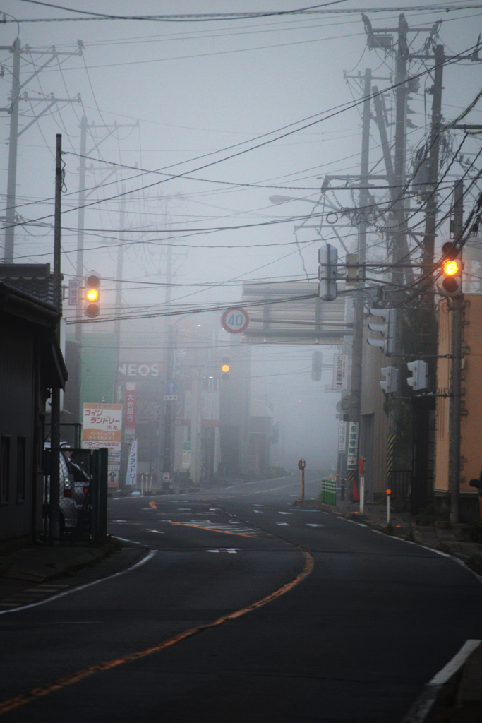 誰もいない町