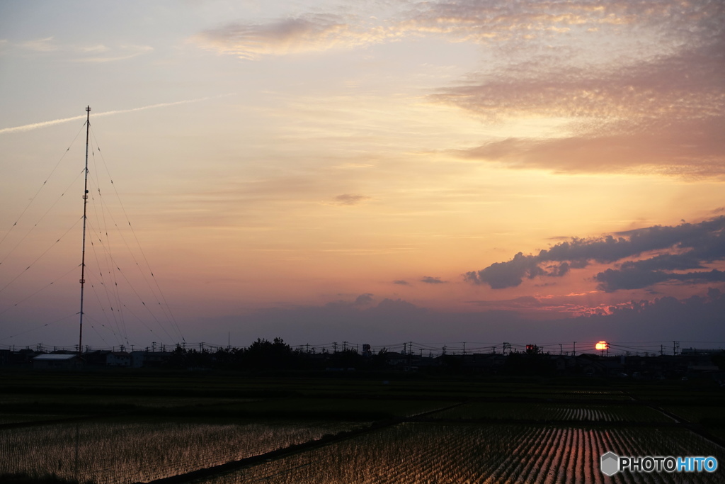 いつもの夕景