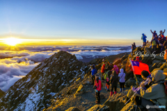 日の出＠大日本帝国歴史中一番高い山　新高山3952メートル