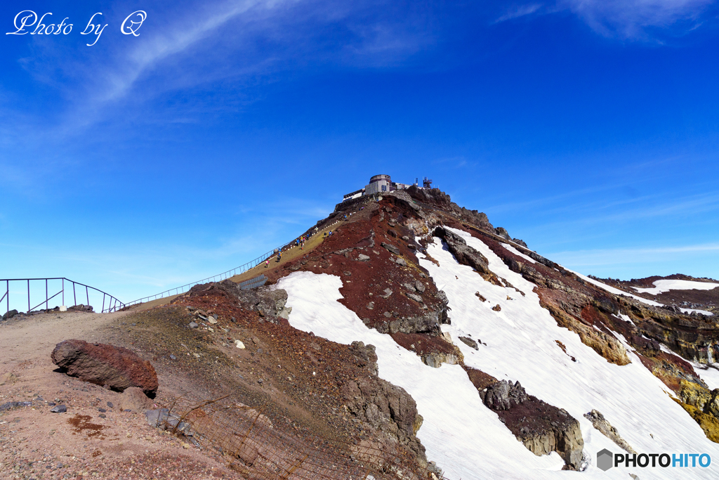 日本一番高い山　富士山剣ヶ峰　3776メートル