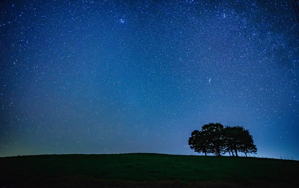 一面の星空