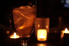 お酒とキャンドルと...